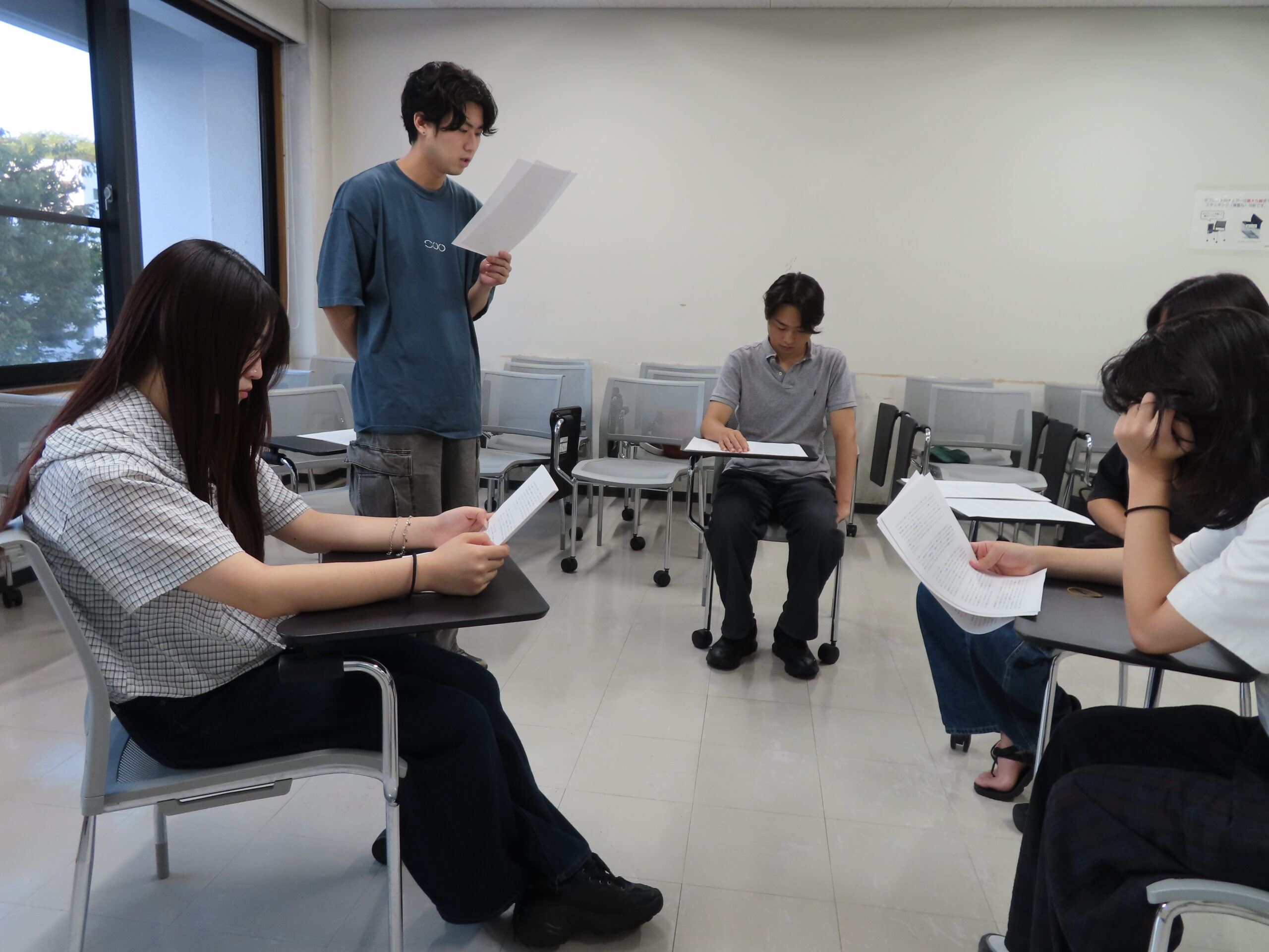 社会参加実習の発表の様子の画像