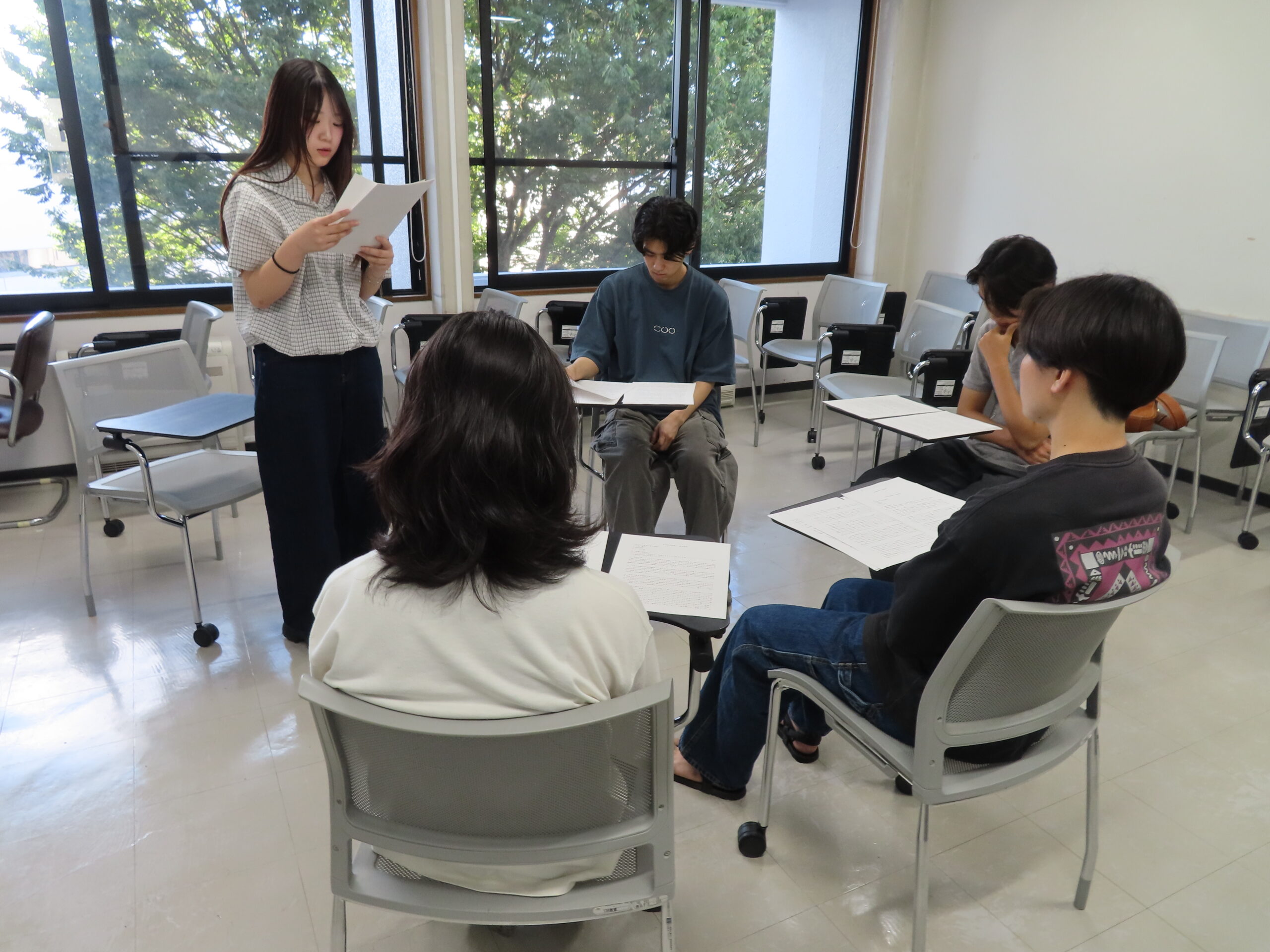 社会参加実習の発表の様子の画像