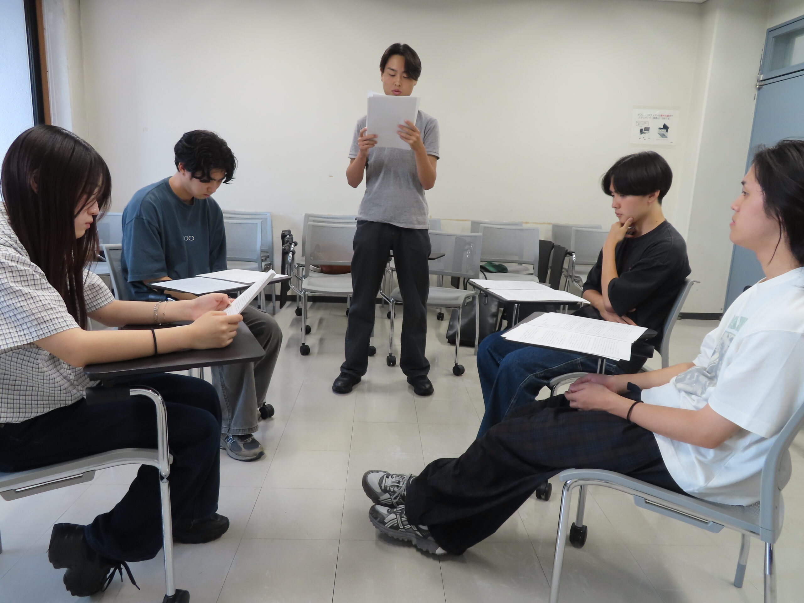 社会参加実習の発表の様子の画像
