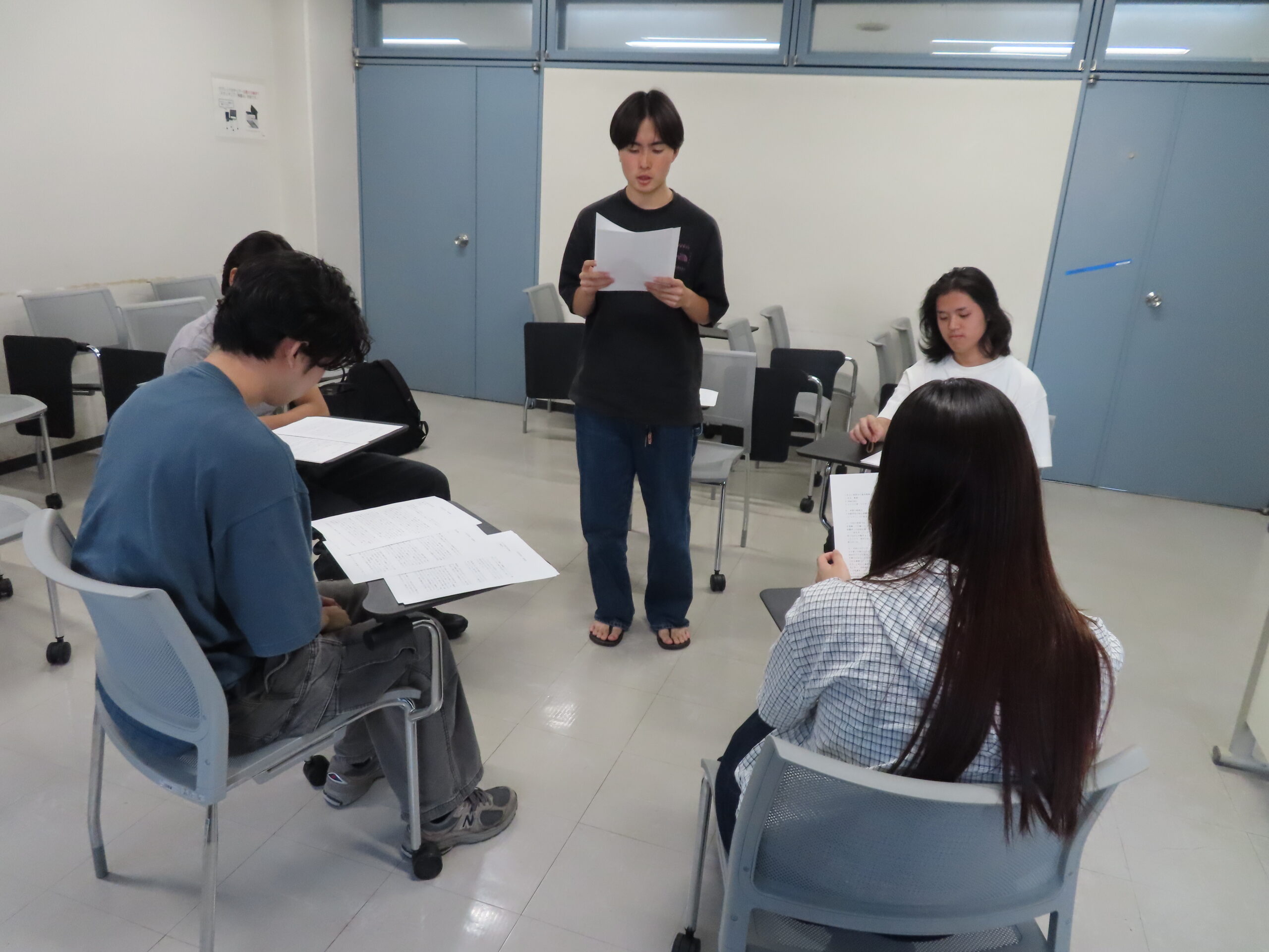 社会参加実習の発表の様子の画像