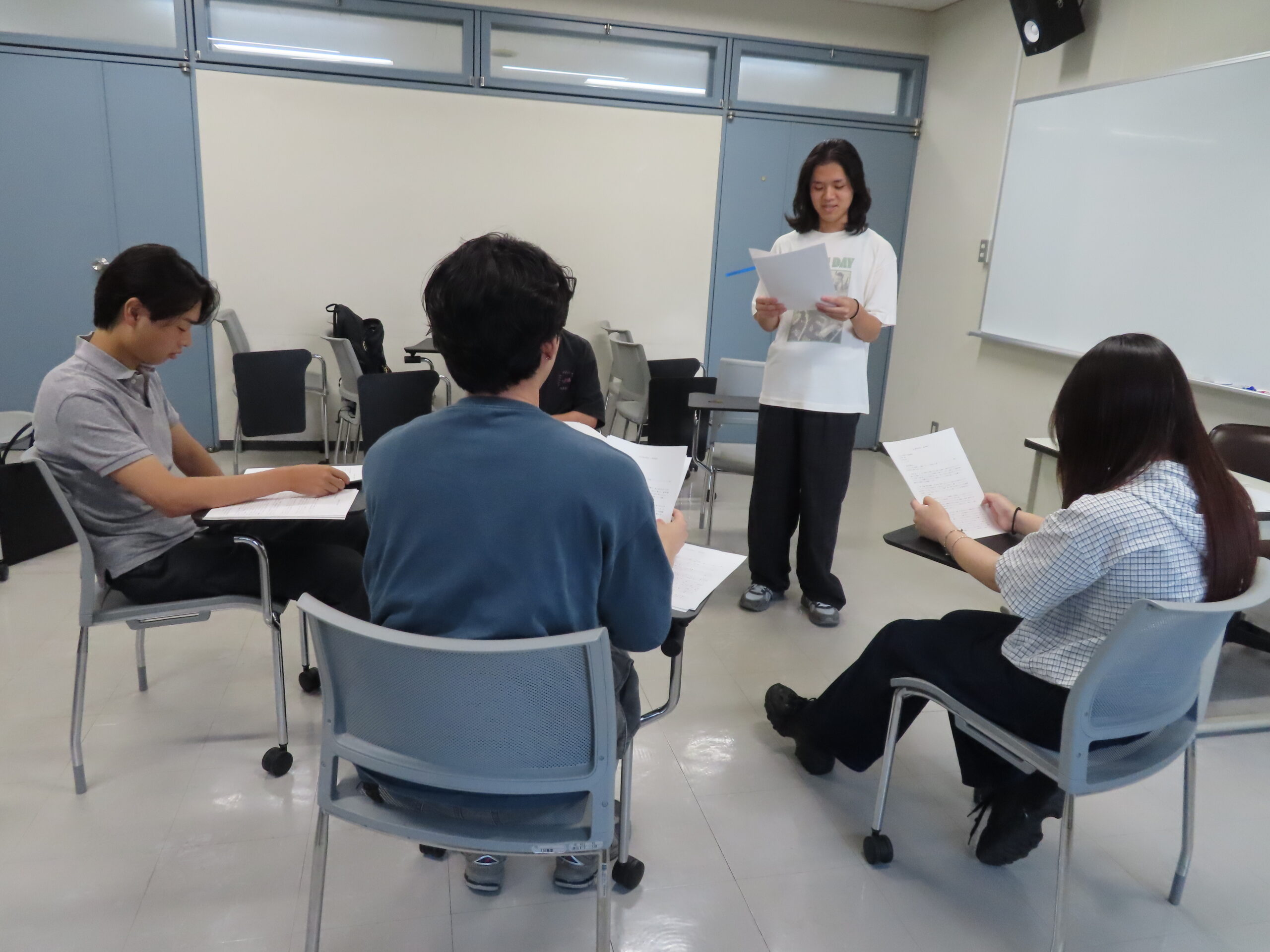 社会参加実習の発表の様子の画像